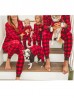 Buffalo Plaid Print Stretchy Legging Mom and Kid Set  (LG1009R + LG1040R) 5pcs